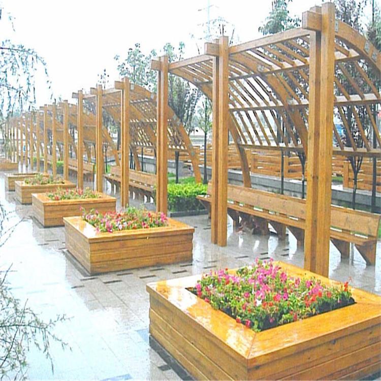 定做防腐木花箱花盆 防腐木花箱 环保无污染 稳定性强