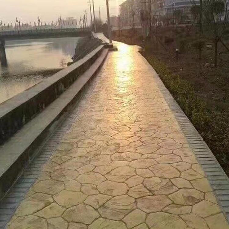 压模地坪 压模路面 压模地坪材料 彩色压模地坪材料 压模地坪厂家 压模地坪生产厂家
