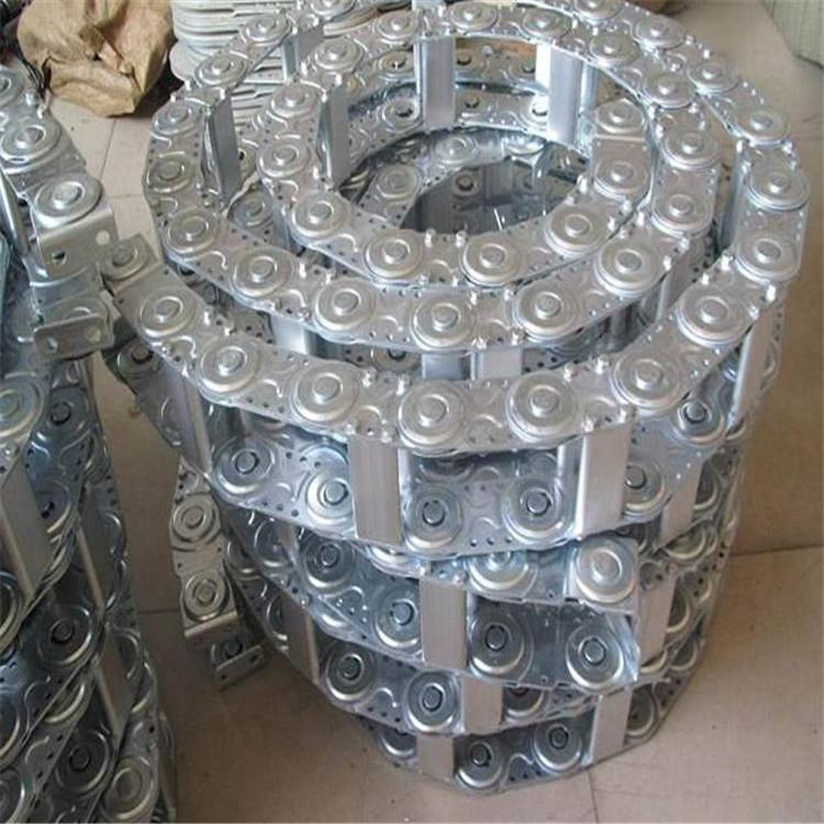 封闭式塑料拖链机床钢铝拖链 工程钢制拖链 TL型桥式全封闭拖链