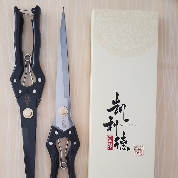 凯利德手动纯手工弹簧大号家用剪子兔毛剪狗毛的工具修毛剪