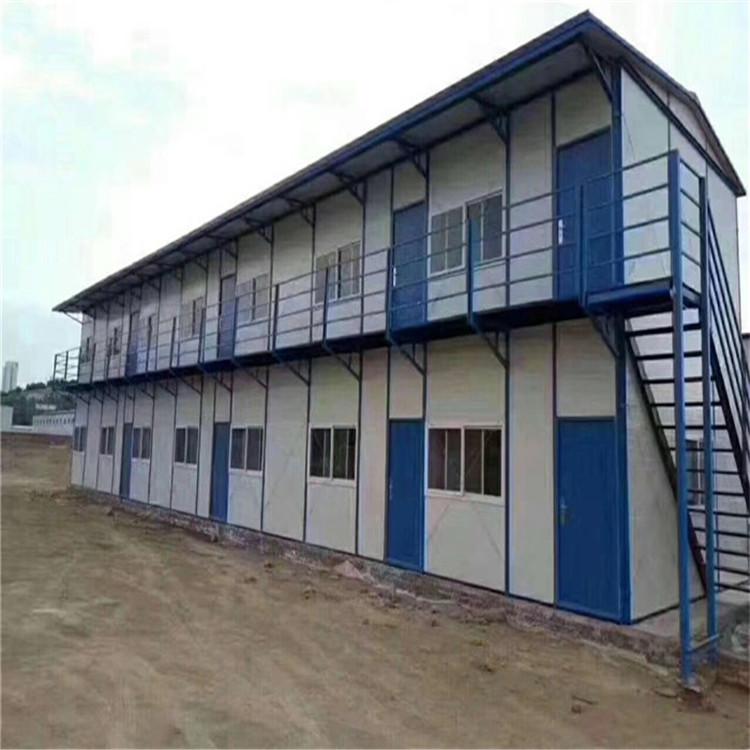 工地活动板房 各类型的活动板房 厂家直销 A级防火板 双坡房定制