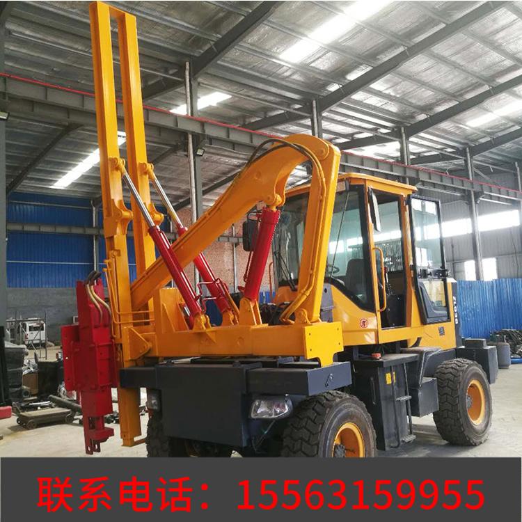 936压桩打桩机 双杠打桩钻机 波形护栏打桩机