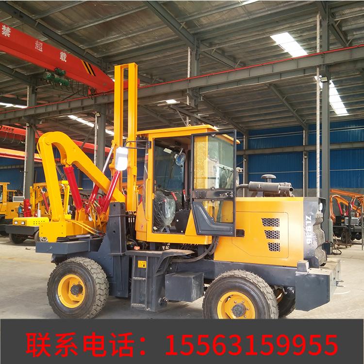 高速波形护栏打桩机 砸桩机 85锤头护栏打桩机