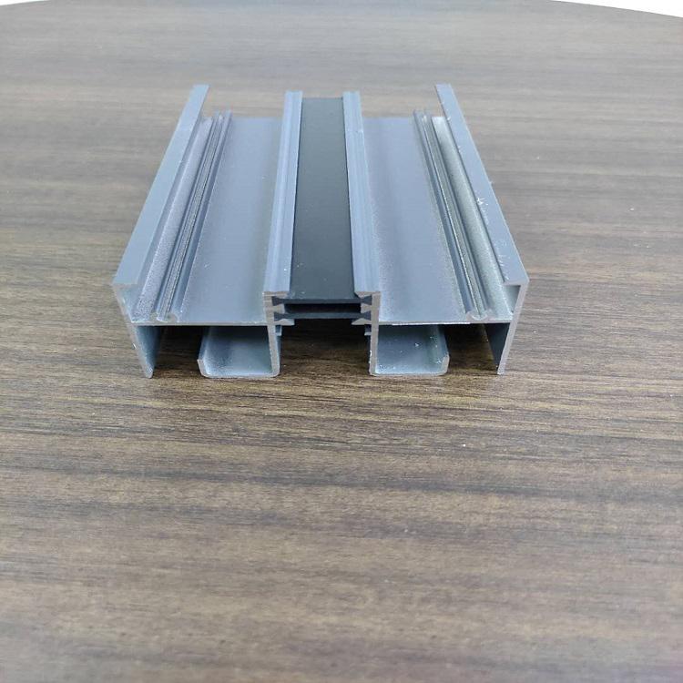 隔热穿条系列推拉窗建筑铝型材 铝合金节能推拉窗材料