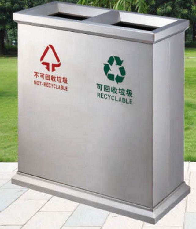 垃圾箱厂家批发定制 小区广场垃圾桶 不锈钢垃圾箱 利来