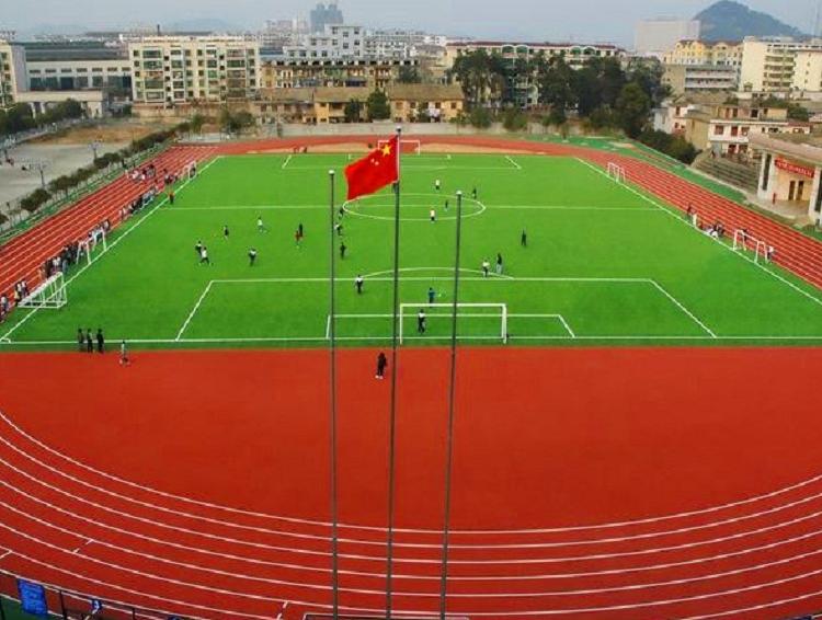 自贡塑胶跑道厂家_CCTV推荐产品厂家_学校球场材料厂家