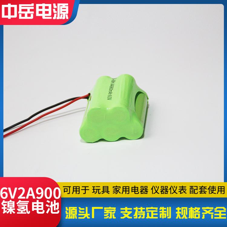 源头厂家批发6.0V 2A 900mAh镍镉充电电池组 遥控器电池 扫地机电池