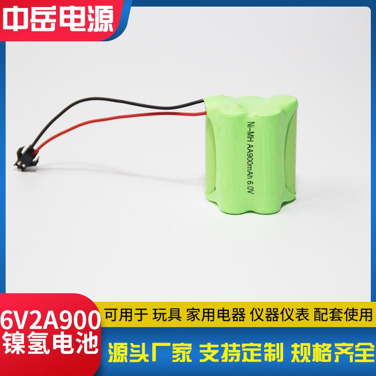 源头厂家批发6.0V 2A 900mAh镍镉充电电池组 遥控器电池 游戏手柄电池