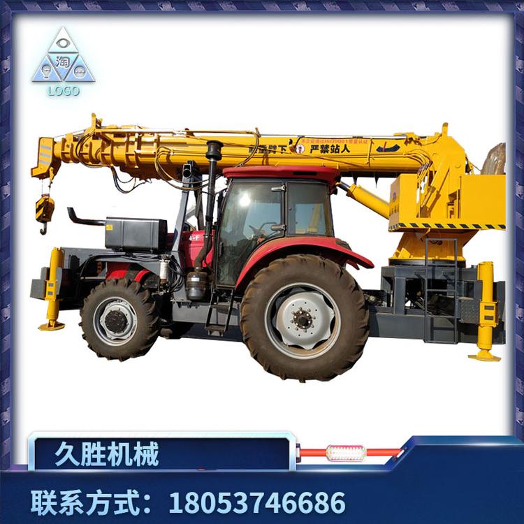 四驱越野东方红拖拉机吊车 轮式液压节油大马力拖拉机起重机 久胜机械
