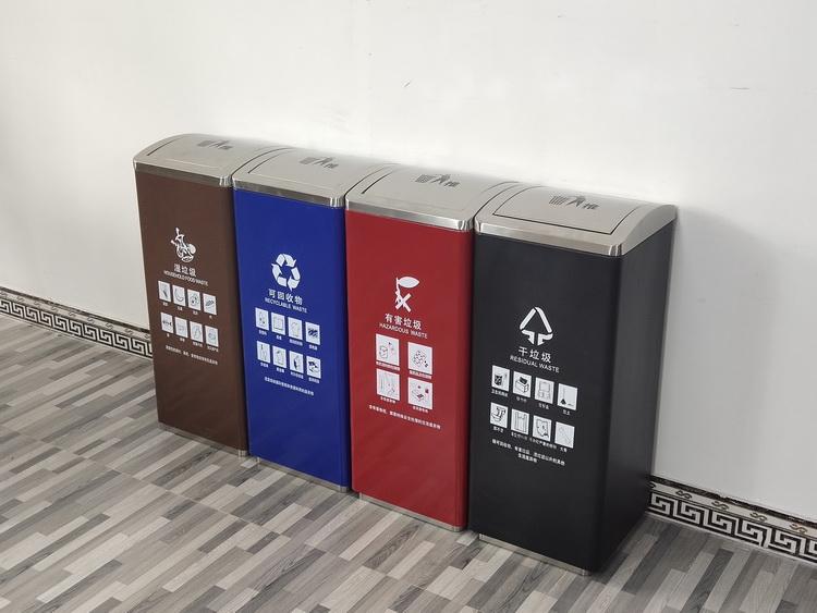 垃圾桶垃圾箱定制 分类垃圾桶厂家直销 不锈钢垃圾箱 利来
