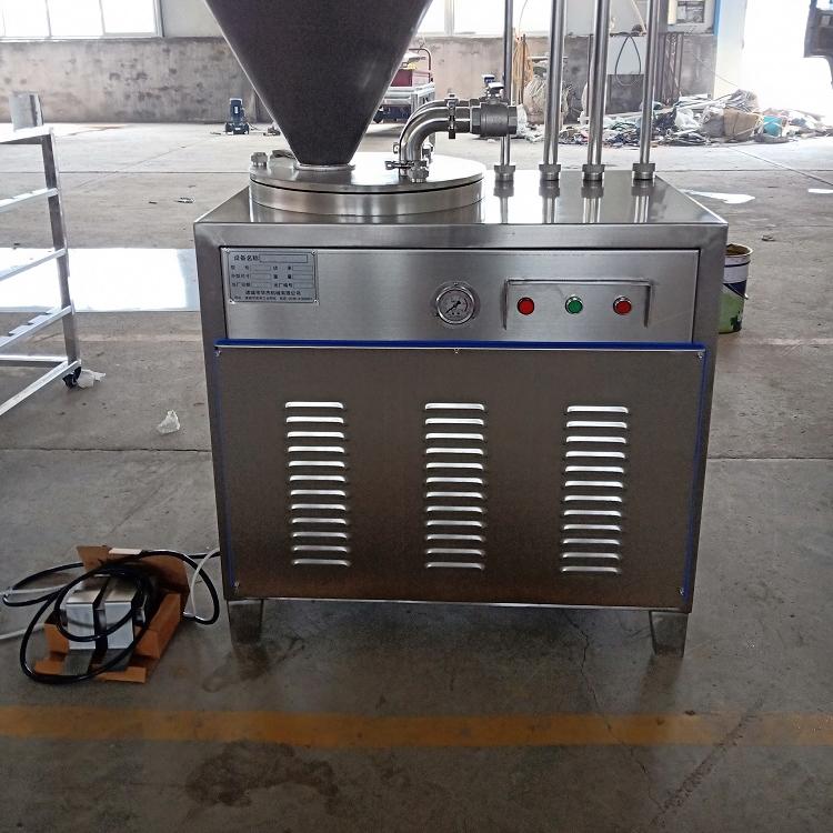 黑龙江哈红肠灌肠机  30型液压灌肠机  双管液压灌肠机  华杰灌肠机