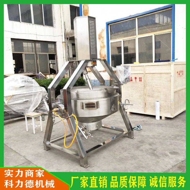 鱼子酱半自动行星搅拌炒锅 木薯粉搅拌锅 休闲食品半自动行星翻炒锅 糖稀熬制锅