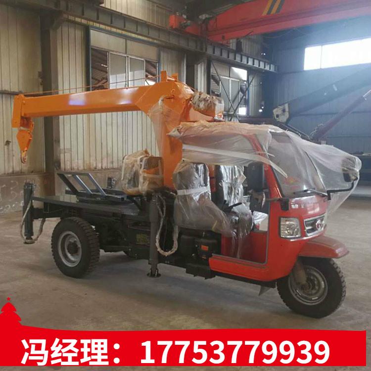 小型农用柴油机三轮随车吊 3吨三轮平板自备吊价格 园林绿化背树吊