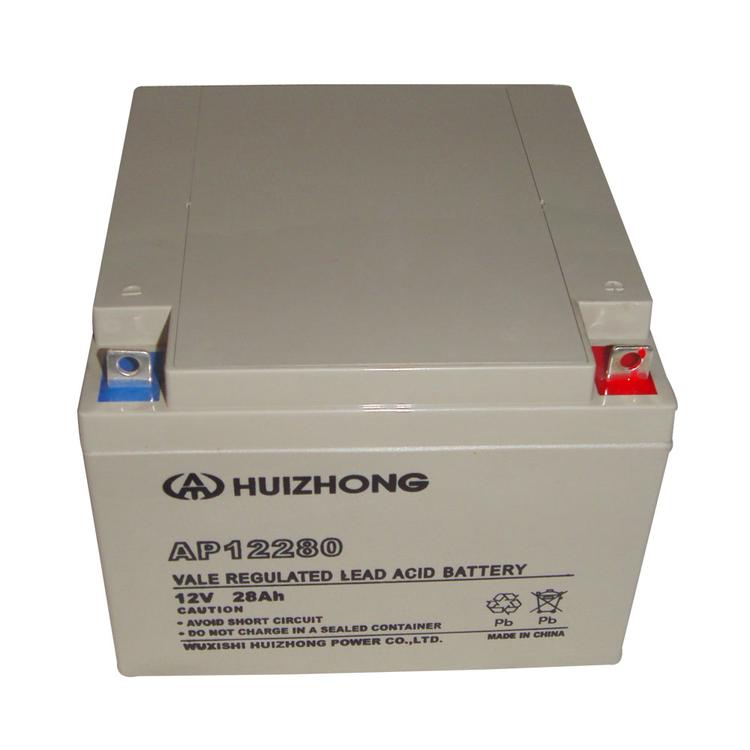 HUIZHONG蓄电池6FM-38 汇众12V38AH 免维护阀控式储能铅酸蓄电池厂家直销