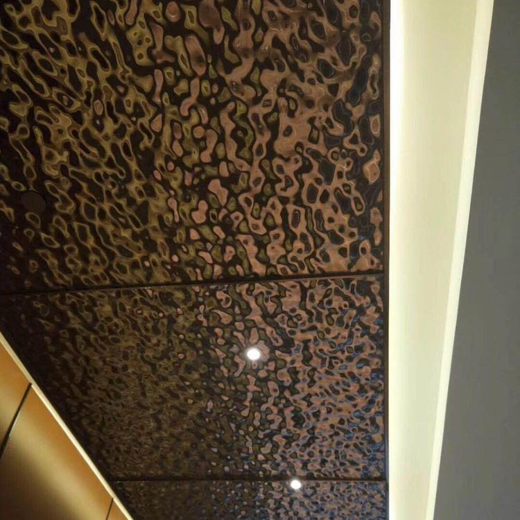 装饰不锈钢板 仿古铜不锈钢 青古铜自由纹