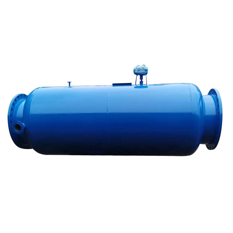电厂用的DN1000卧式直通除污器_自动反冲洗排污过滤器_材质20#