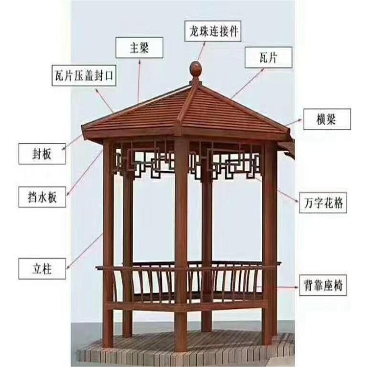 菏泽铝制凉亭   新中式凉亭  花园凉亭安装 期待合作
