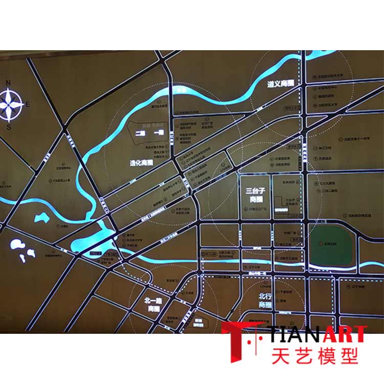 沙盘模型 区位沙盘模型制作 时代天艺模型设计公司