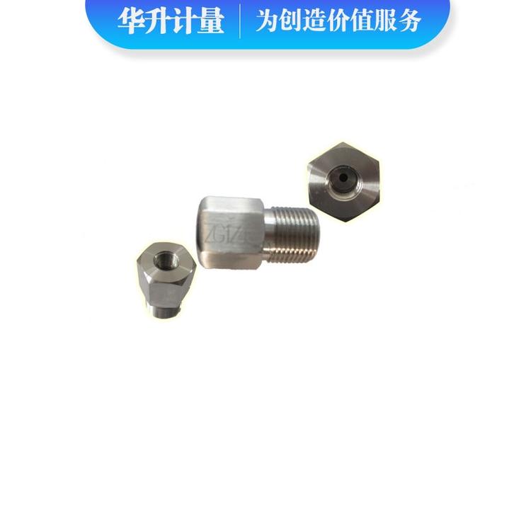 压力表转接头1/4NPT内-M20x1.5外  1/4NPT不锈钢仪表过渡接头