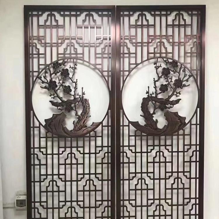 仿古雕花不锈钢屏风 屏风隔断 佛山标艺不锈钢批发供应