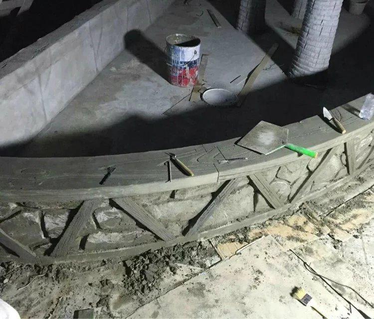 仿树藤栏杆 湘岩园林园林古建施工团队