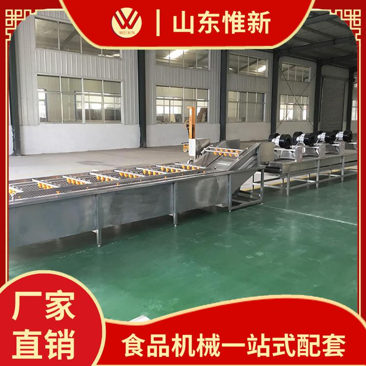 惟新喷淋气泡清洗机 中草药清洗风干流水线 净菜加工设备 厂家直销