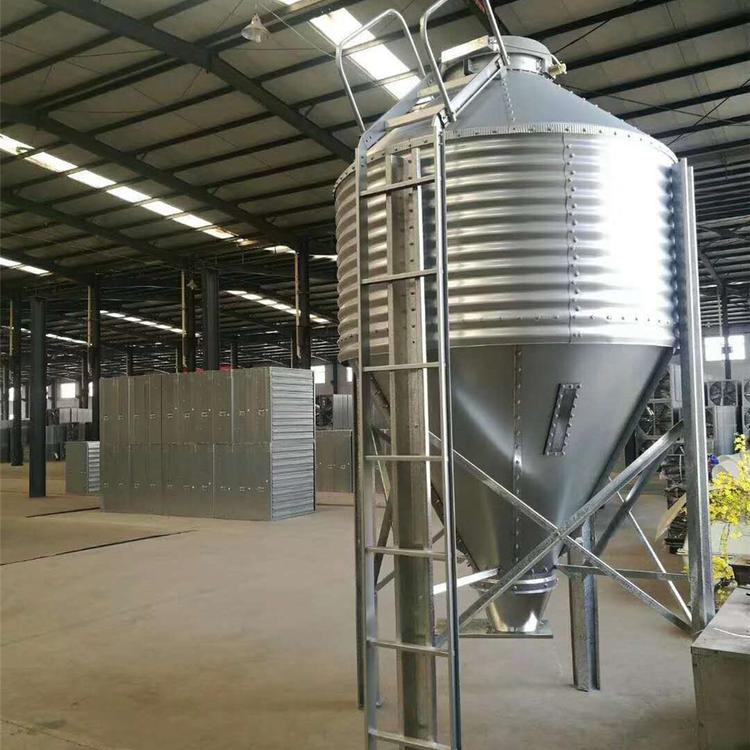 镀锌板料塔 定制版 养殖场专用料塔