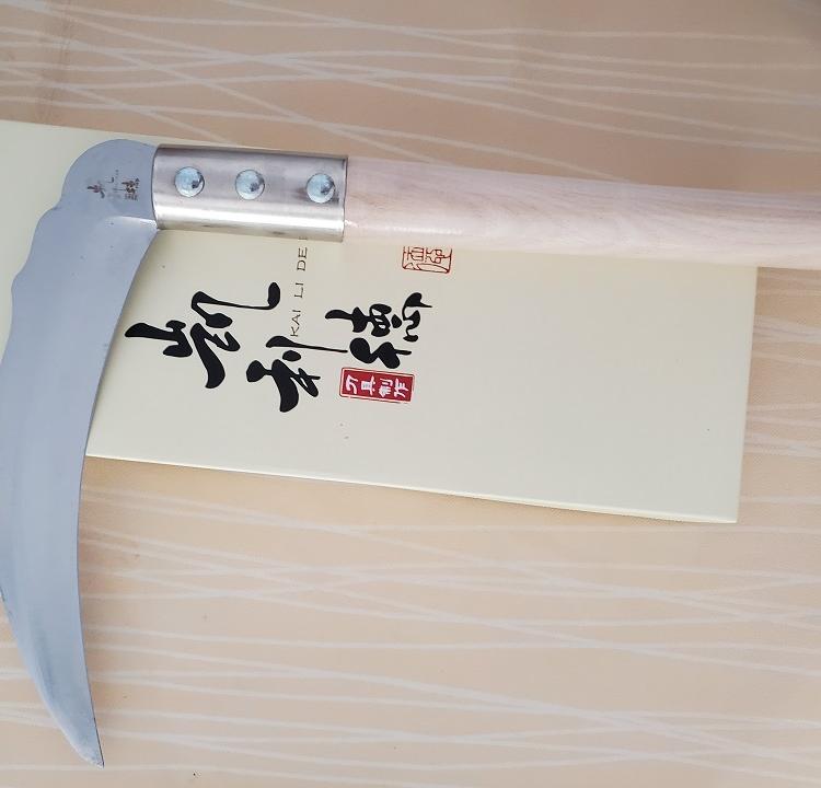 长凯利德柄户外锰钢镰刀柴刀绿化割草除草刀农用砍树枝开路除草镰刀