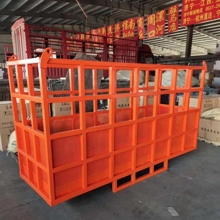 户外安装吊车吊篮 建筑工地电动吊框 双人双手刹自动平衡吊车吊框 厂家热销