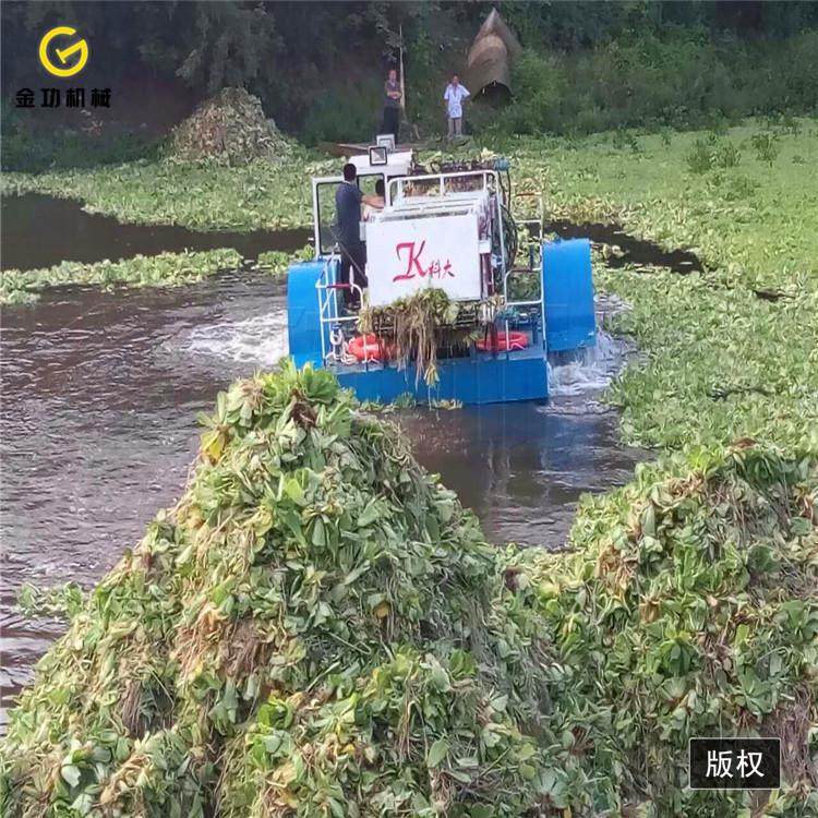 半自动水葫芦打捞船  水草割草船