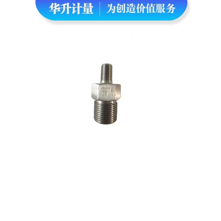 不锈钢外丝螺纹接头 1/8-NPT(外)-M20*1.5(外)压力表转接头 1/8NPT直通卡套接头