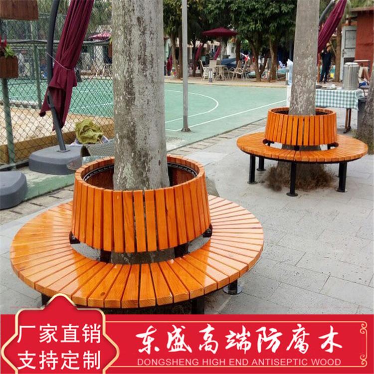 许昌公园防腐木座椅 南阳户外休闲座椅 源头厂家一手货源