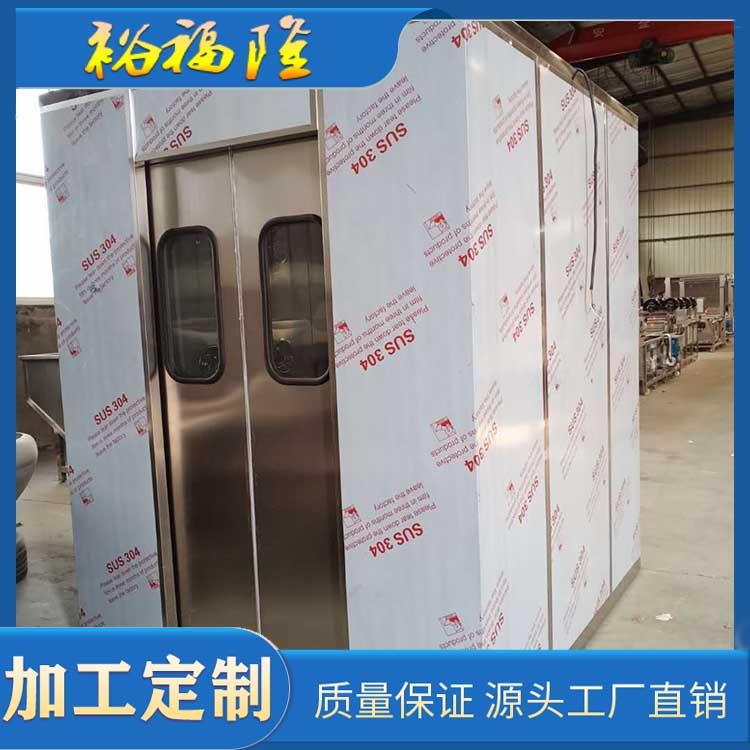 裕福隆不锈钢风淋室 单人双吹风淋通道供应不锈钢风淋室单人双吹不锈钢风淋室不锈钢风淋房