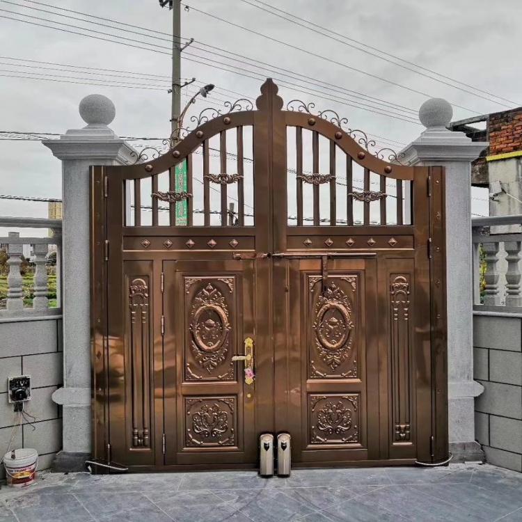 成都别墅大门  铝艺庭院大门   成都铝艺庭院门定制  东昂厂家直销
