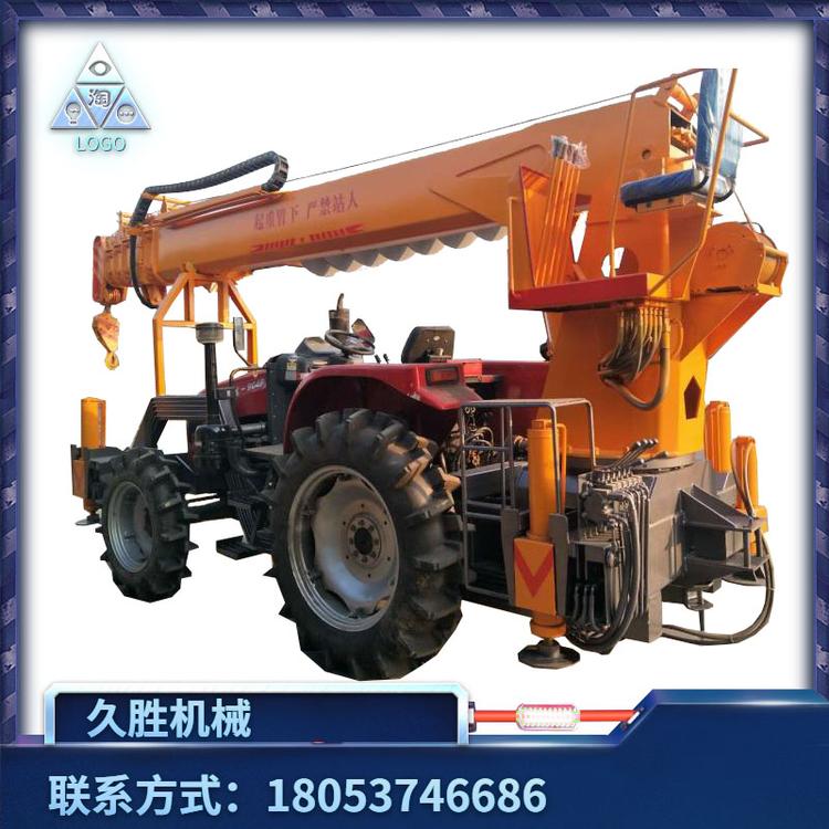 吊钻一体东方红拖拉机吊车 四驱越野液压拖拉机起重机 久胜机械