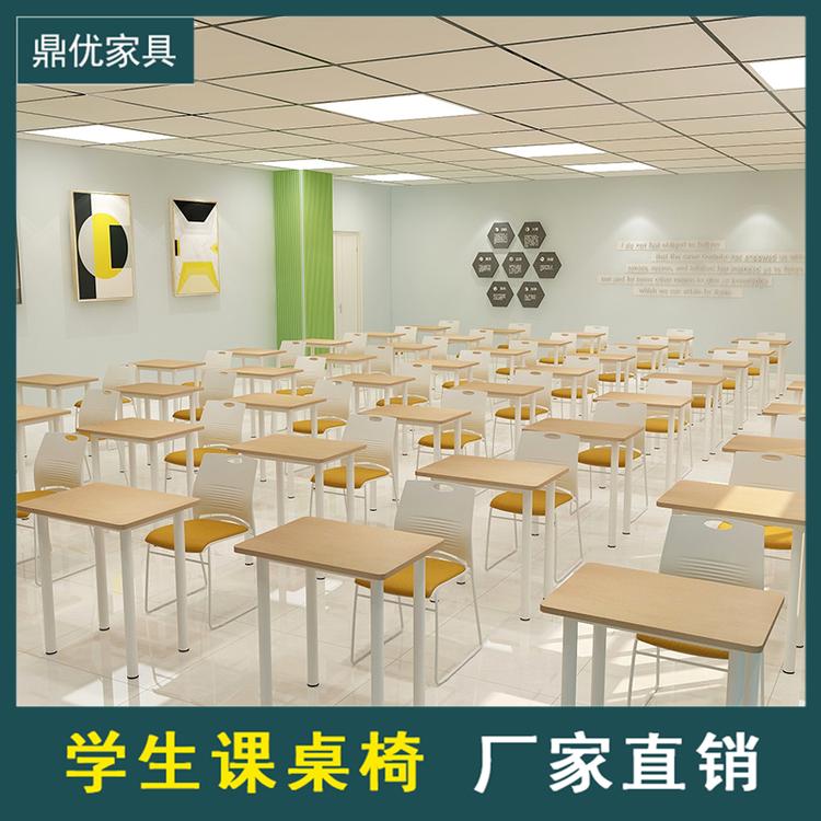 佛山学生课桌椅厂家 单层课桌椅可移动培训条桌厂家有现货