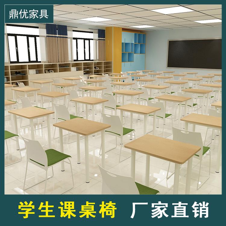 课桌定制学校学习桌椅场景 条形课桌椅教室用大学课桌椅培训桌