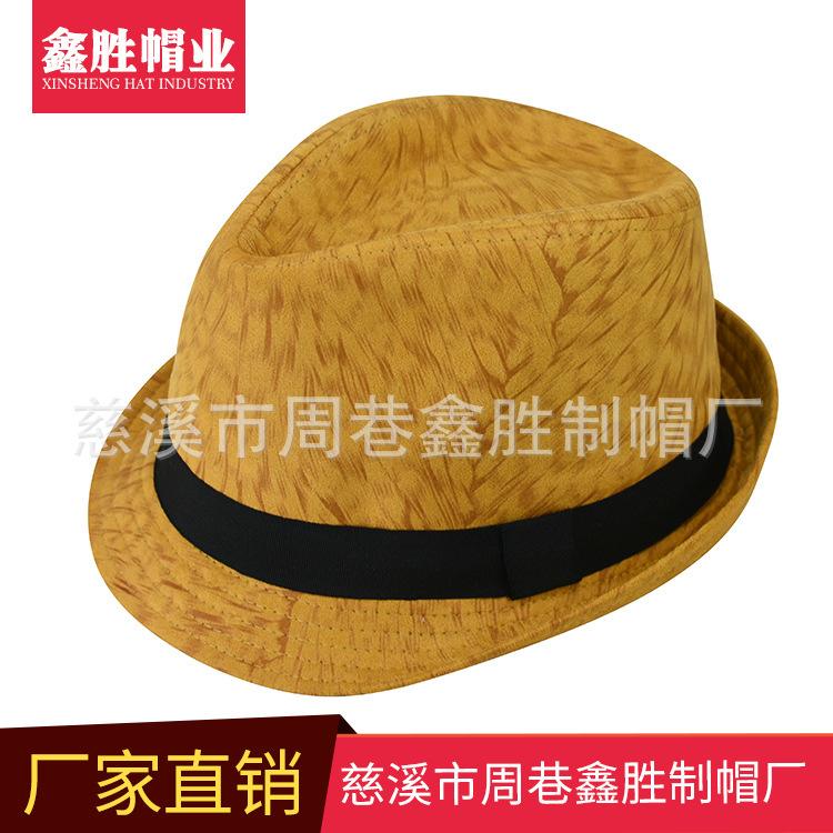 防晒防紫外线遮阳英伦礼帽环保帽短沿小礼帽厂家直供