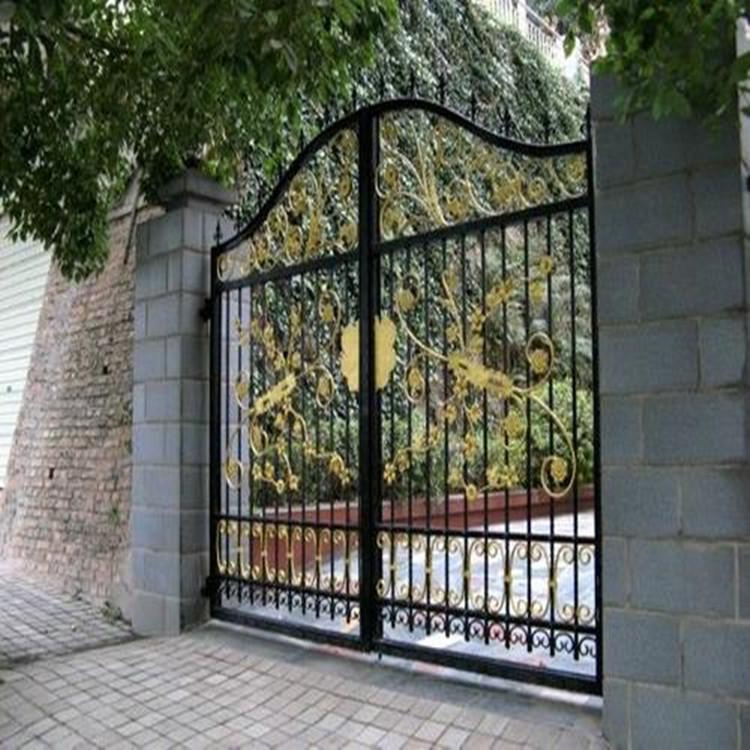 陕西铁艺大门  庭院门  铁艺门工艺 量大从优