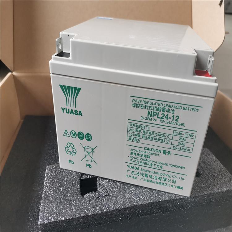 汤浅蓄电池NPL24-12 YUASA免维护储能蓄电池12V24AH 长寿命铅酸蓄电池