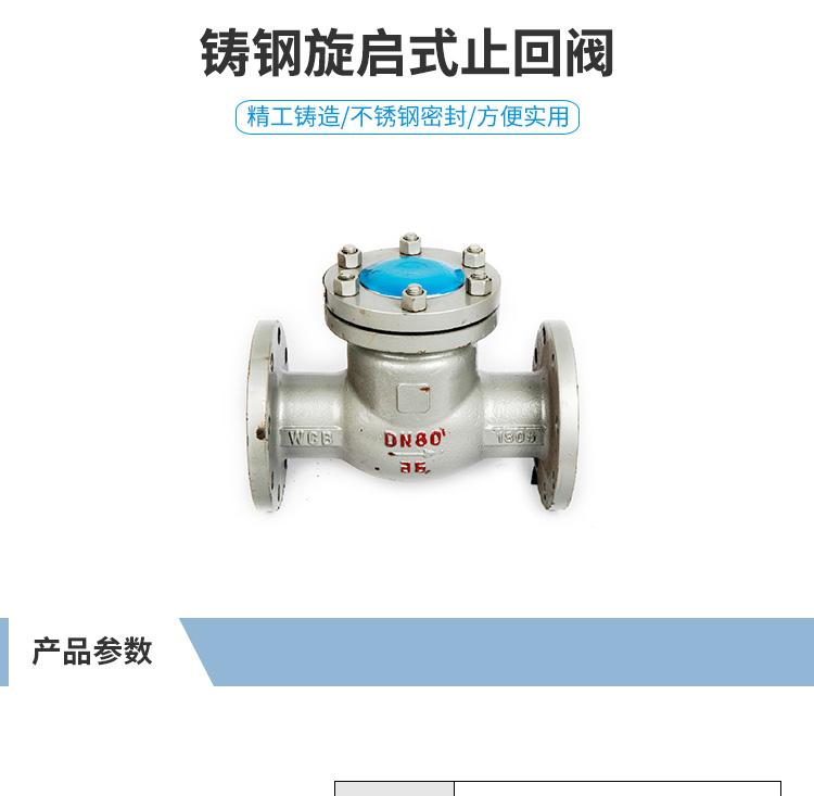 浩工 阀门 铸钢旋启式止回阀 H44H-16C DN32-DN300