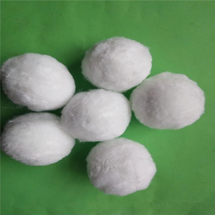 各种污水过滤净水器滤料纤维球 白色纤维球 纤维球滤料过滤精度高