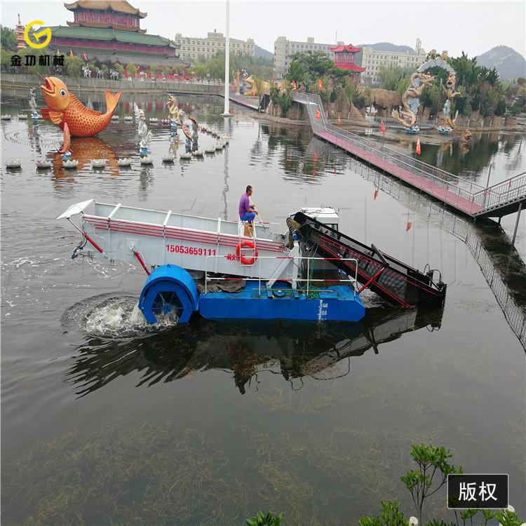 中型全自动保洁船 河道水草清理船