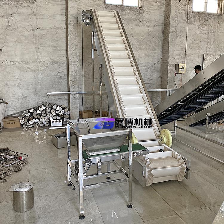 带式爬坡输送机电子产品流水线皮带机小型皮带输送机Z型爬坡机