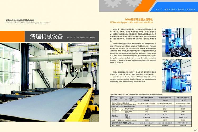 江苏QGW钢管外壁抛丸清理机