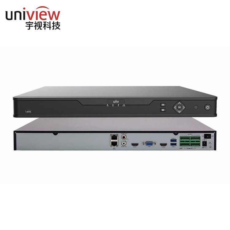 监控主机_宇视_NVR304-32E-B-DT_32路高清网络硬盘录像机 可上机柜_工厂监控安装