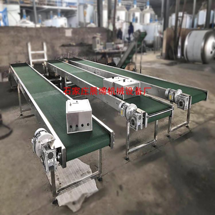 PVC平面输送机定制流水线输送带定制速度可调带式皮带机
