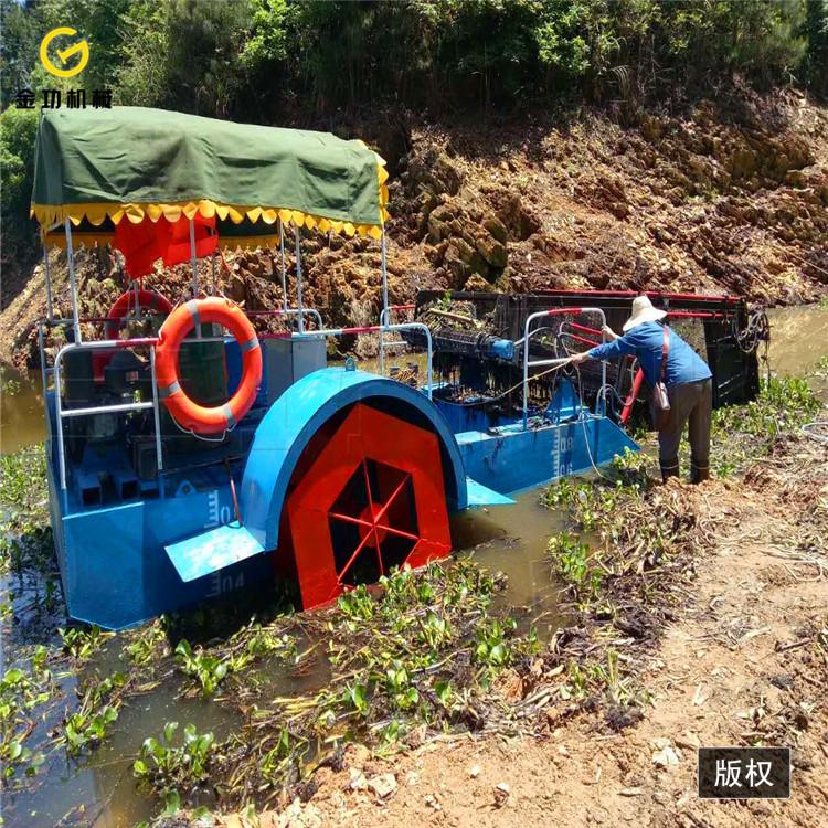 徐州小型水葫芦打捞船   小型割草船