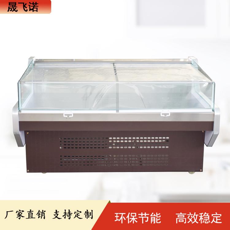 商用生鲜冷藏柜卧式鲜肉柜拉帘鲜肉柜商用冷鲜肉柜