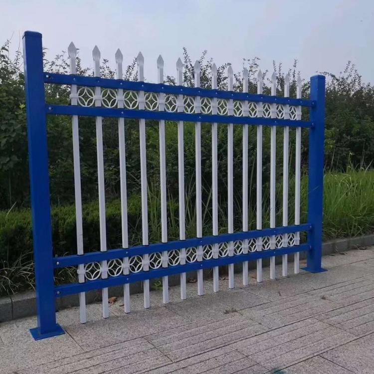 厂家定制铁艺锌钢护栏_防翻栏杆_防爬锌钢护栏-隔离栏围墙-钢篱笆栅栏